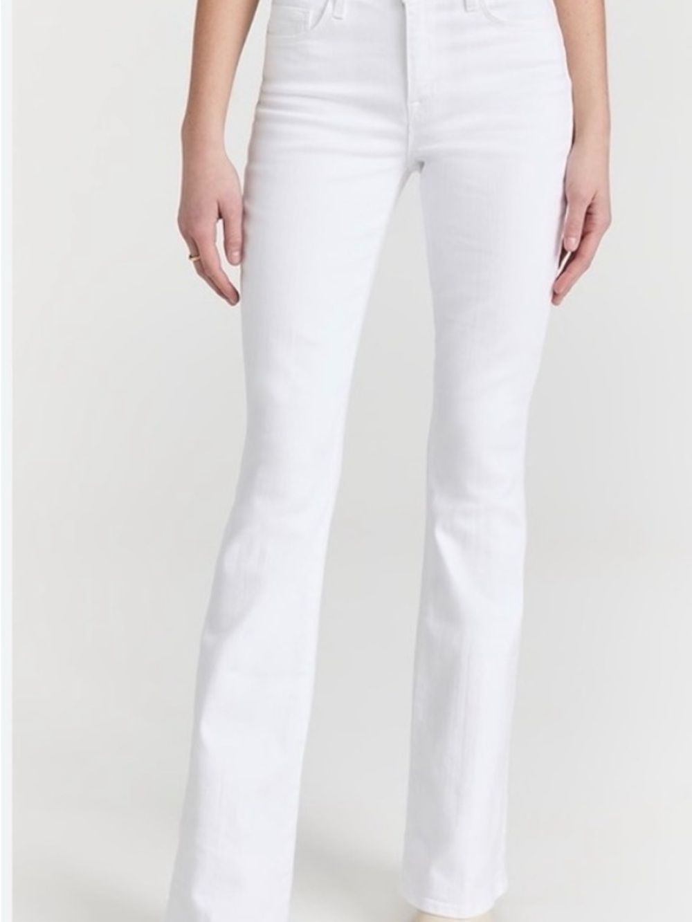 PAIGE White High-Rise Flare Jeans - NWT